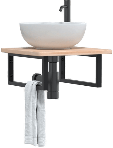 Vidaxl Servanthylle stål eik