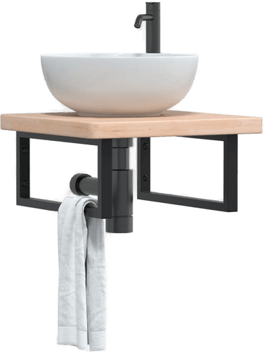 Vidaxl Servanthylle stål og eik