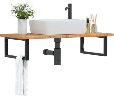 Vidaxl Servanthylle stål eik