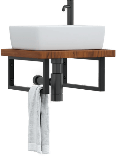 Vidaxl Servanthylle stål og eik