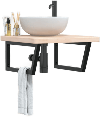 Vidaxl Servanthylle stål eik