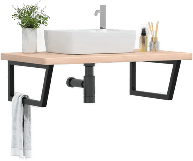 Vidaxl Servanthylle stål eik