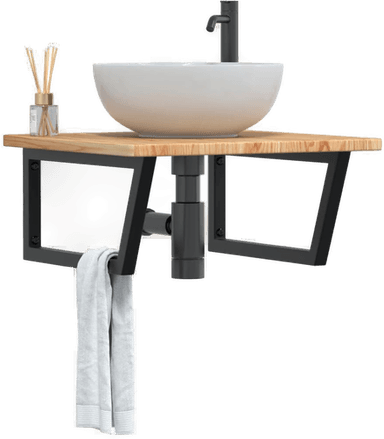 Vidaxl Servanthylle stål og eik