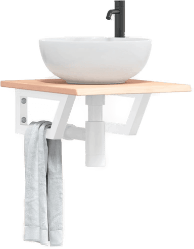 Vidaxl Servanthylle stål eik