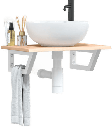 Vidaxl Servanthylle stål eik