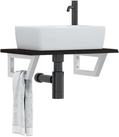 Vidaxl Servanthylle stål eik