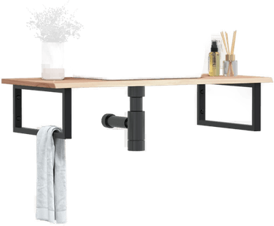 Vidaxl Servanthylle stål eik