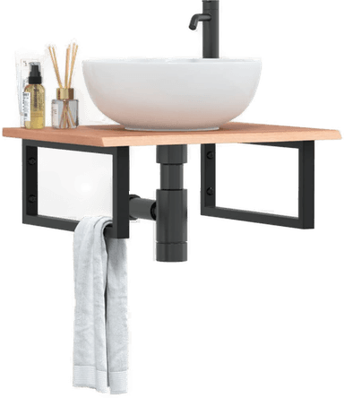 Vidaxl Servanthylle stål eik