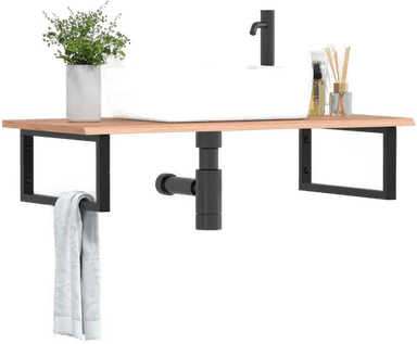 Vidaxl Servanthylle stål eik