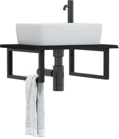 Vidaxl Servanthylle stål eik