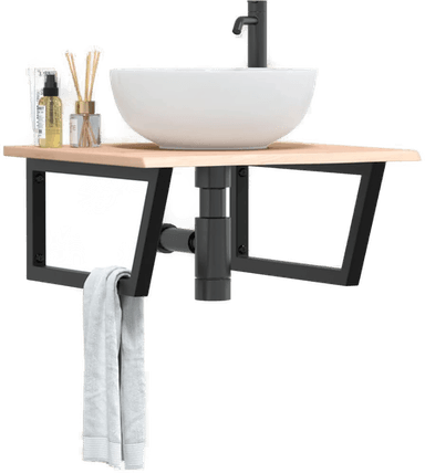 Vidaxl Servanthylle stål eik