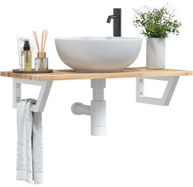 Vidaxl Servanthylle stål og akasie