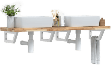 Vidaxl Servanthylle stål og akasie