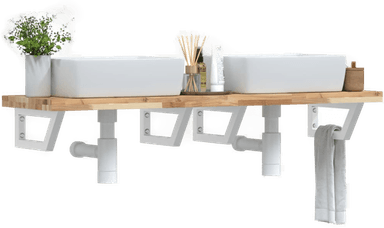 Vidaxl Servanthylle stål akasie