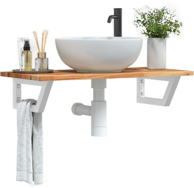 Vidaxl Servanthylle stål og akasie