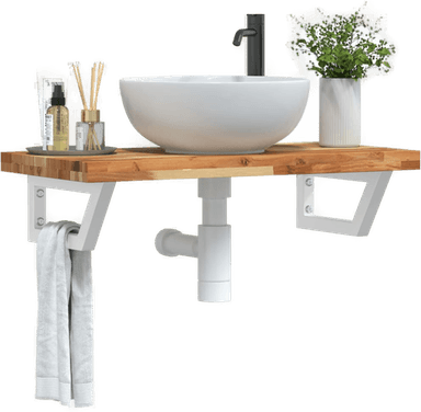 Vidaxl Servanthylle stål og akasie