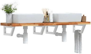 Vidaxl Servanthylle stål og akasie