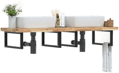 Vidaxl Servanthylle stål akasie