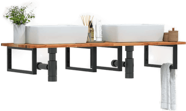 Vidaxl Servanthylle stål og akasie