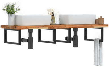 Vidaxl Servanthylle stål og akasie