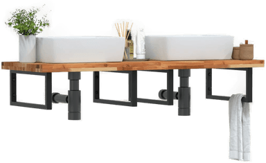 Vidaxl Servanthylle stål og akasie