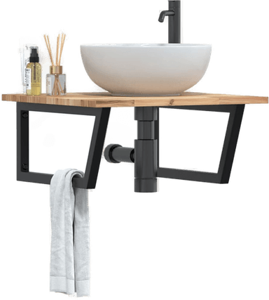 Vidaxl Servanthylle stål og akasie