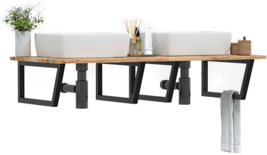 Vidaxl Servanthylle stål og akasie