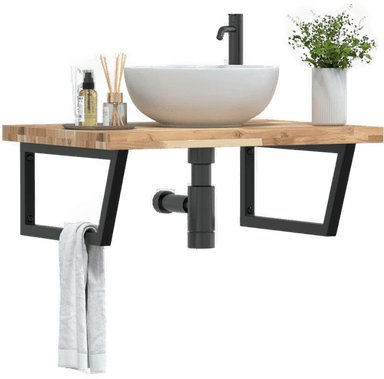 Vidaxl Servanthylle stål og akasie