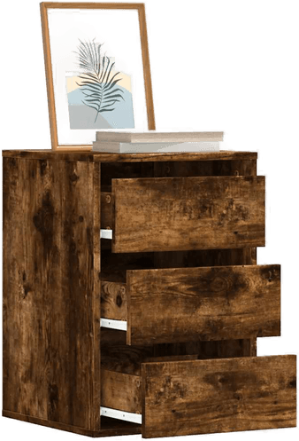 Vidaxl Kommode røkt eik 40x41 cm