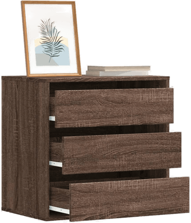 Vidaxl Kommode brun eik 60x41x58 cm