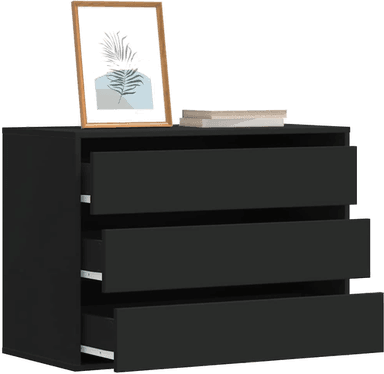 Vidaxl Kommode svart 80x41 cm