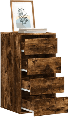 Vidaxl Kommode røkt eik 40x41x76 cm