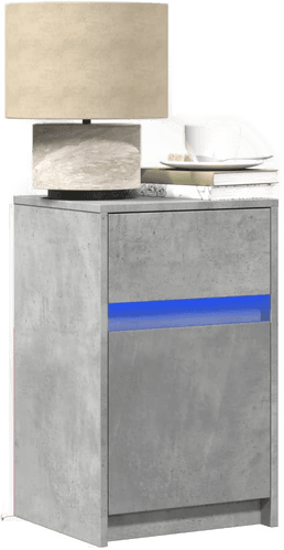 Vidaxl Nattbord med LED 2 stk