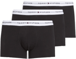 Tommy Hilfiger 3P WB Trunks Hvit/Svart