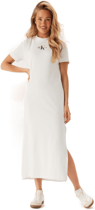 Calvin Klein Jeans Monologo Long Rib Tee Dress