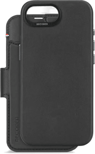 Decoded Leather Detachable Wallet iPhone 16e Svart