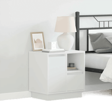 Vidaxl Nattbordskap Hvit 50 x 34,5 x 50 cm