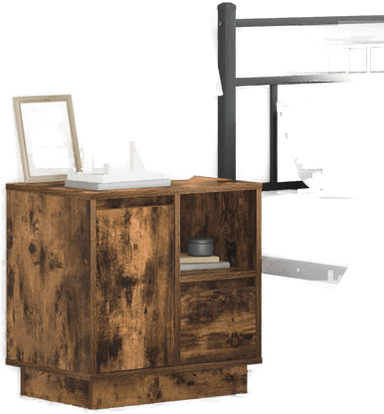 Vidaxl Nattbordskap Røkt eik