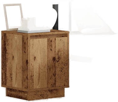 Vidaxl Nattbordskap Gammelt tre