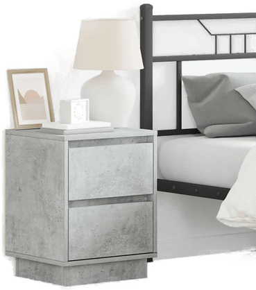Vidaxl Nattbordskap Betonggrå