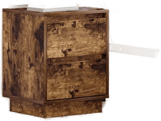 Vidaxl Nattbordskap Røkt eik