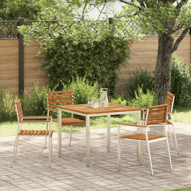 Vidaxl Hage Stol 4 pcs Olje naturlig