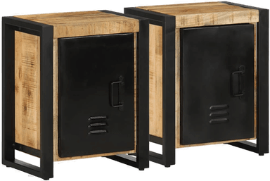 Vidaxl Nattbord 2 stk mangotre