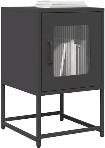 Vidaxl Nattbord svart 36x39x60,5 cm