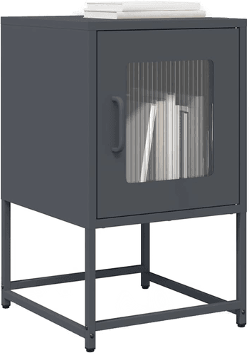 Vidaxl Nattbord antrasitt 36x39x60,5 cm