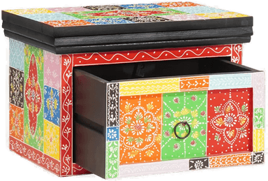 Vidaxl Nattbordskap Flerfarget 40 x 30 cm