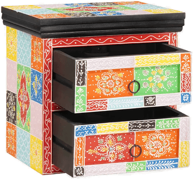 Vidaxl Nattbordskap Flerfarget 40 x 30 x 40 cm