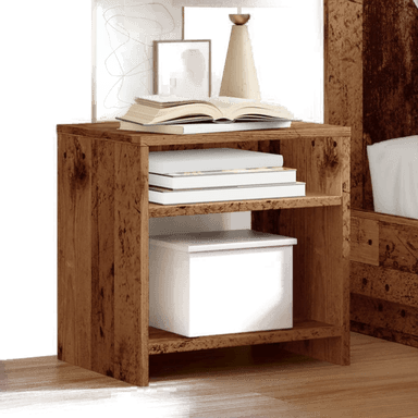 Vidaxl Nattbord gammelt tre 40x30 cm