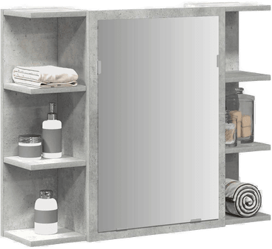 Vidaxl Speilskap betonggrå 80x20,5 cm