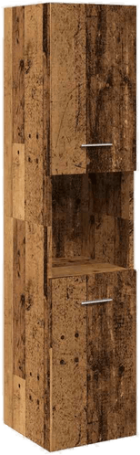 Vidaxl Hengende baderomsskap gammelt tre